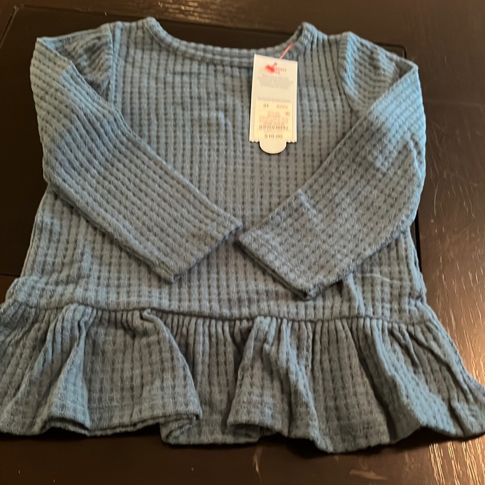 Pair of Little girls 3T teal shirt dresses